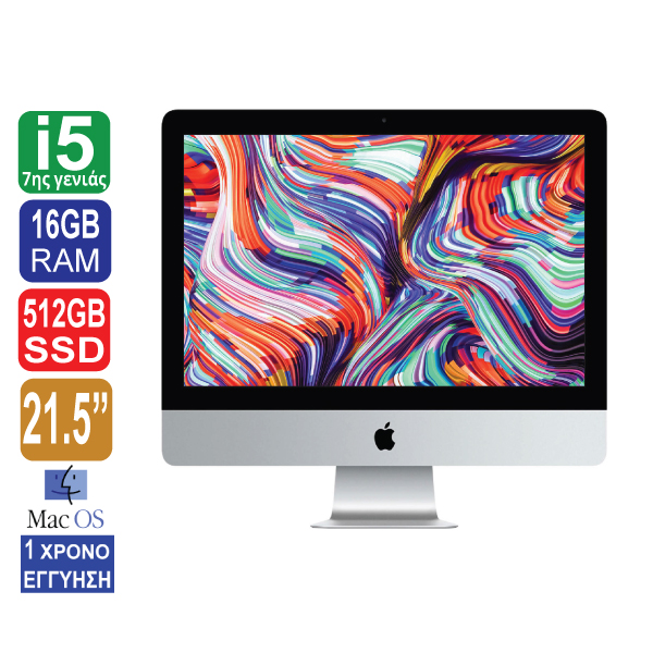 apple-imac18-2-aio-21inch-retina-intel-core-i5-7400-16gb-ram-500gb-ssd-webcamera-macos-600x600 (ΕΚΘΕΣΙΑΚΟ ΠΡΟΙΟΝ) Apple iMac 18.2 A1418, All-in-one, 21.5" Retina 4K (4096x2304) , Intel Core i5 7400 (7ης γενιάς), 16GB RAM, 500GB SSD, Web Camera, MacOS - Image 1