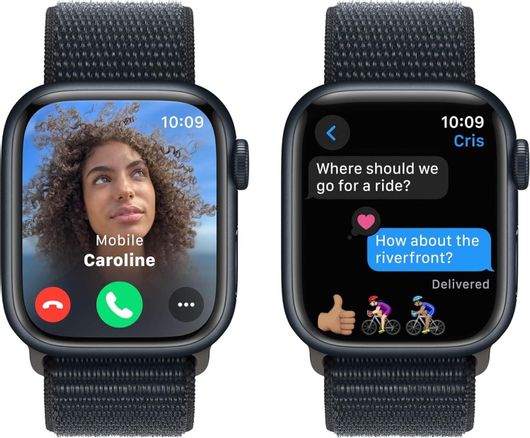 Apple Watch Series 9 GPS 45mm Midnight Aluminium Case & Midnight Sport Loop - Image 2