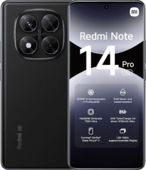 Xiaomi Redmi Note 14 Pro 5G Dual SIM (8/256GB) Midnight Black